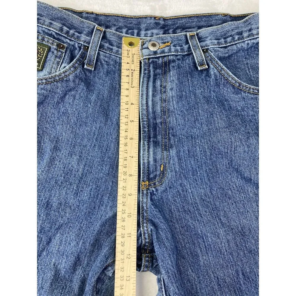 Cinch Jeans Raw Hem Short Medium Wash‎ Mens Size 34x26 (33x26 Measured)